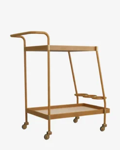 Brenna Bar Cart -Evergreen Furniture Store BrennaBarcart MFRN2576 BWN OS D6