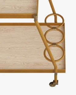 Brenna Bar Cart -Evergreen Furniture Store BrennaBarcart MFRN2576 BWN OS D7