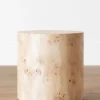 Burl Wood Side Table