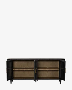 Burton Sideboard 9 Burton Sideboard -Evergreen Furniture Store BurtonSideboard MFRN2523 BLK OS D4