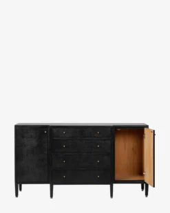 Donnellson Buffet -Evergreen Furniture Store DonnellsonBuffet MFRN2558 BLK OS D1