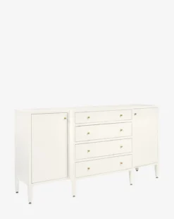 Donnellson Buffet -Evergreen Furniture Store DonnellsonBuffet MFRN2558 WHT OS D1