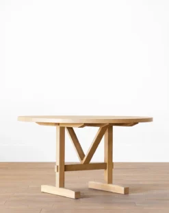 Giselle Round Table -Evergreen Furniture Store GiselleRoundTable MFRN1545 NAT OS D1