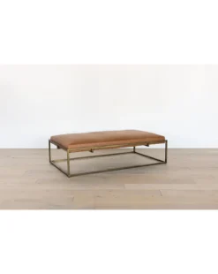 Harlow Leather Bench -Evergreen Furniture Store HarlowLeatherBench02