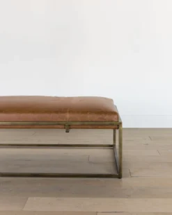 Harlow Leather Bench -Evergreen Furniture Store HarlowLeatherBench05