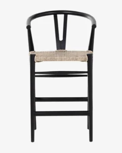 Jasper Indoor/Outdoor Stool -Evergreen Furniture Store JasperStool MFRN0717 BLK CS MAIN