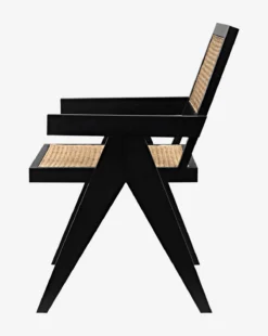 Noir Judy Chair -Evergreen Furniture Store JudyChair MFRN0200 BLK OS D1 T