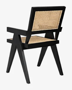 Noir Judy Chair -Evergreen Furniture Store JudyChair MFRN0200 BLK OS D4 T