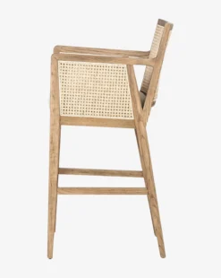 Landon Stool 26 Landon Stool -Evergreen Furniture Store LandonStool MFRN1204 BWN BS D1