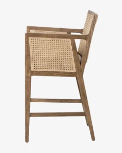 Landon Stool 18 Landon Stool -Evergreen Furniture Store LandonStool MFRN1204 BWN CS D1