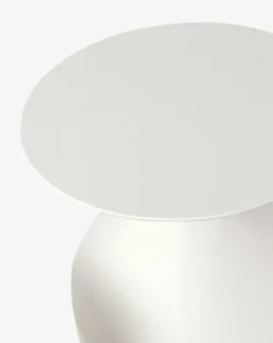 Leilani Side Table -Evergreen Furniture Store LeilaniSideTable MFRN2233 WHT OS D1