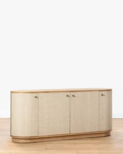Linu Woven Sideboard -Evergreen Furniture Store LinuWovenSideboard MFRN2121 NAT OS D2