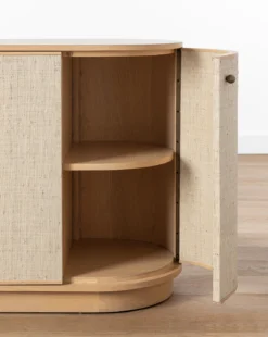 Linu Woven Sideboard -Evergreen Furniture Store LinuWovenSideboard MFRN2121 NAT OS D3