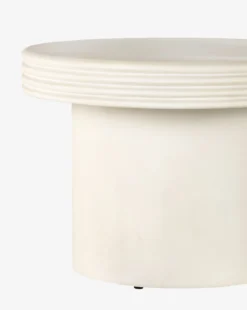 Riah End Table -Evergreen Furniture Store MFRN2327 WHT L RiahEndTable D3