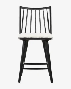 Madison Stool -Evergreen Furniture Store Madison Counter Stool Black Sheepskin 3