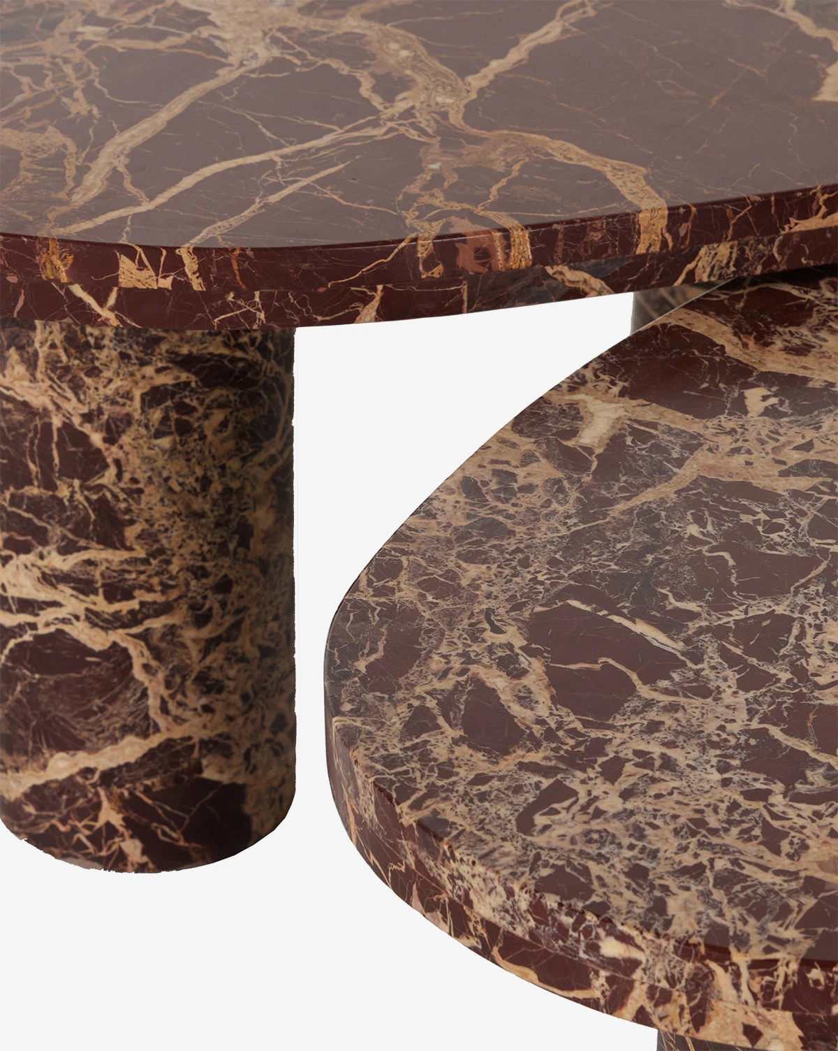 Merlot Marble Coffee Table (Set Of 2) 4 Merlot Marble Coffee Table (Set Of 2) - Image 4