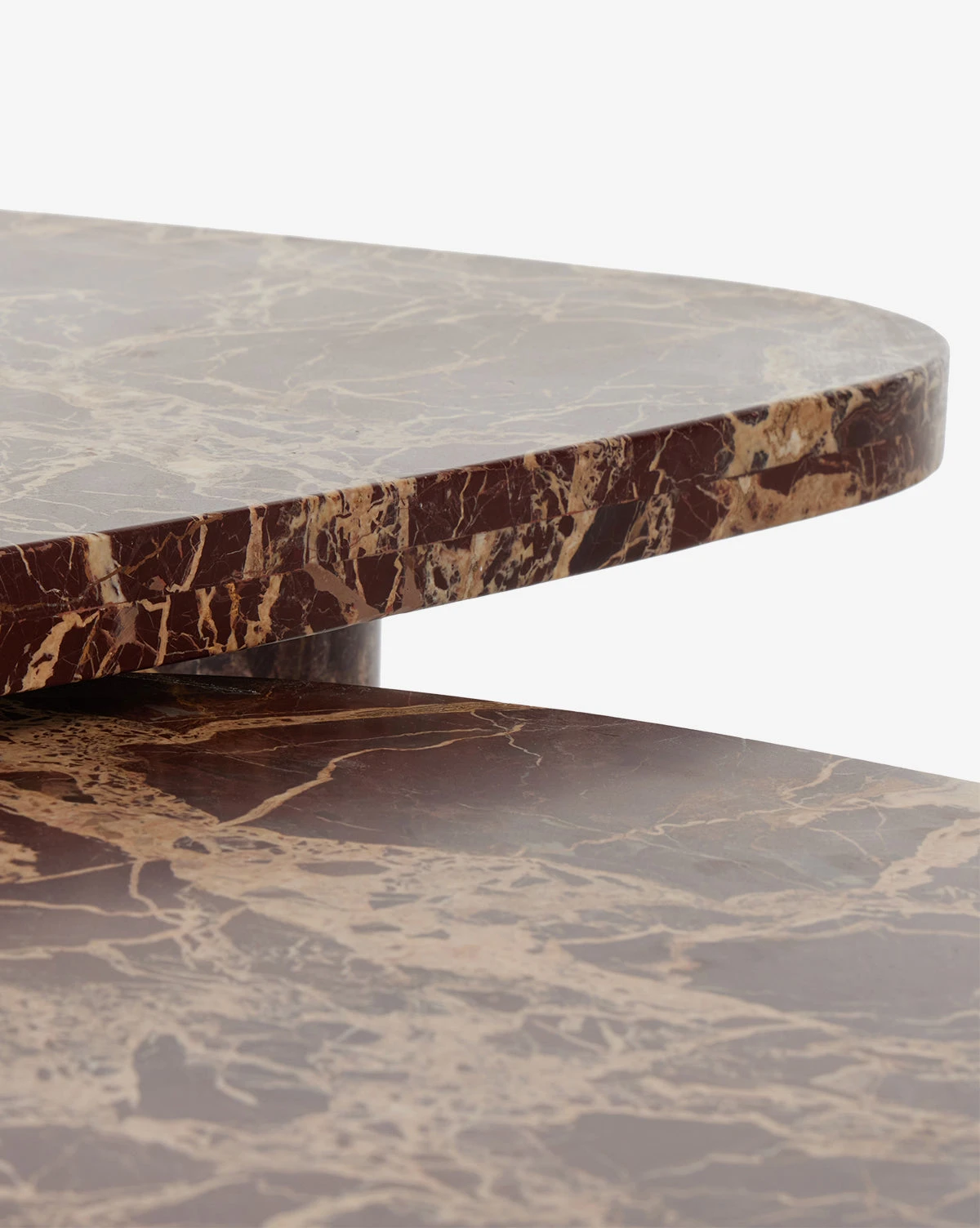 Merlot Marble Coffee Table (Set Of 2) 3 Merlot Marble Coffee Table (Set Of 2) - Image 3