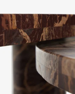 Merlot Marble Coffee Table (Set Of 2) 11 Merlot Marble Coffee Table (Set Of 2) -Evergreen Furniture Store MerlotMarbleCoffeeTable Setof2 MFRN2865 RMB S2 D5 T