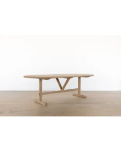 Giselle Oval Dining Table -Evergreen Furniture Store Oval Oak Table02