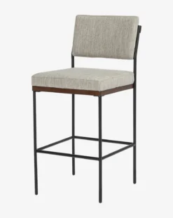 Pascal Stool -Evergreen Furniture Store PascalStool MFRN1206 GRY BS D3