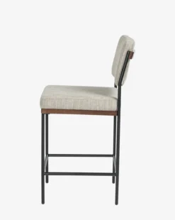 Pascal Stool -Evergreen Furniture Store PascalStool MFRN1206 GRY CS D2