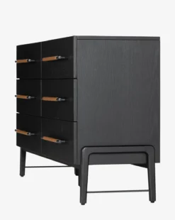 Ralston 6-Drawer Dresser -Evergreen Furniture Store Ralston6 DrawerDresser MFRN1404 BLK OS D4