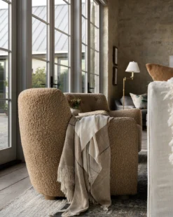 Magda Teddy Bear Boucle Lounge Chair -Evergreen Furniture Store Spring Templated 56