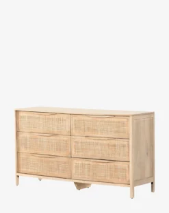 Summer 6-Drawer Dresser 20 Summer 6-Drawer Dresser -Evergreen Furniture Store Summer6 DrawerDresser MFRN1614 NAT OS D1 T