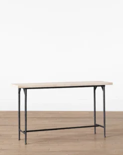 Travertine Console 6 Travertine Console -Evergreen Furniture Store TravertineConsole MFRN1817 TRV OS D1