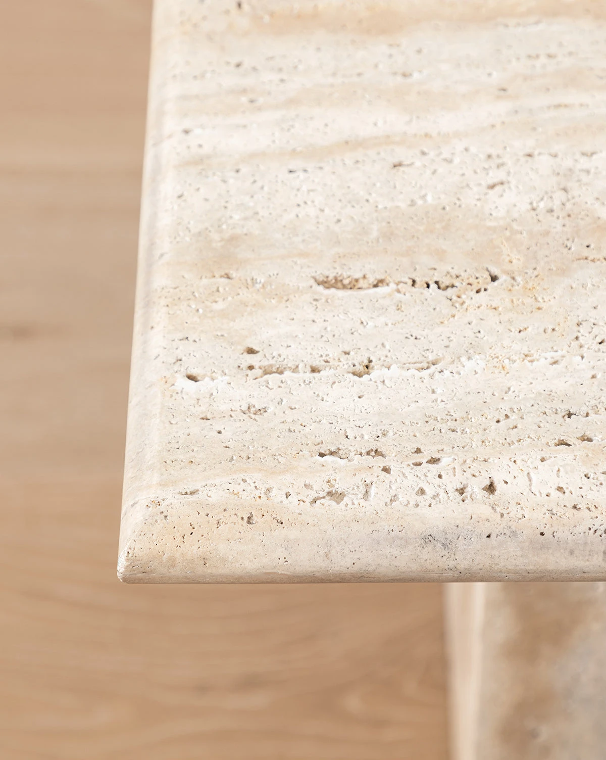 Travertine Side Table 5 Travertine Side Table - Image 5