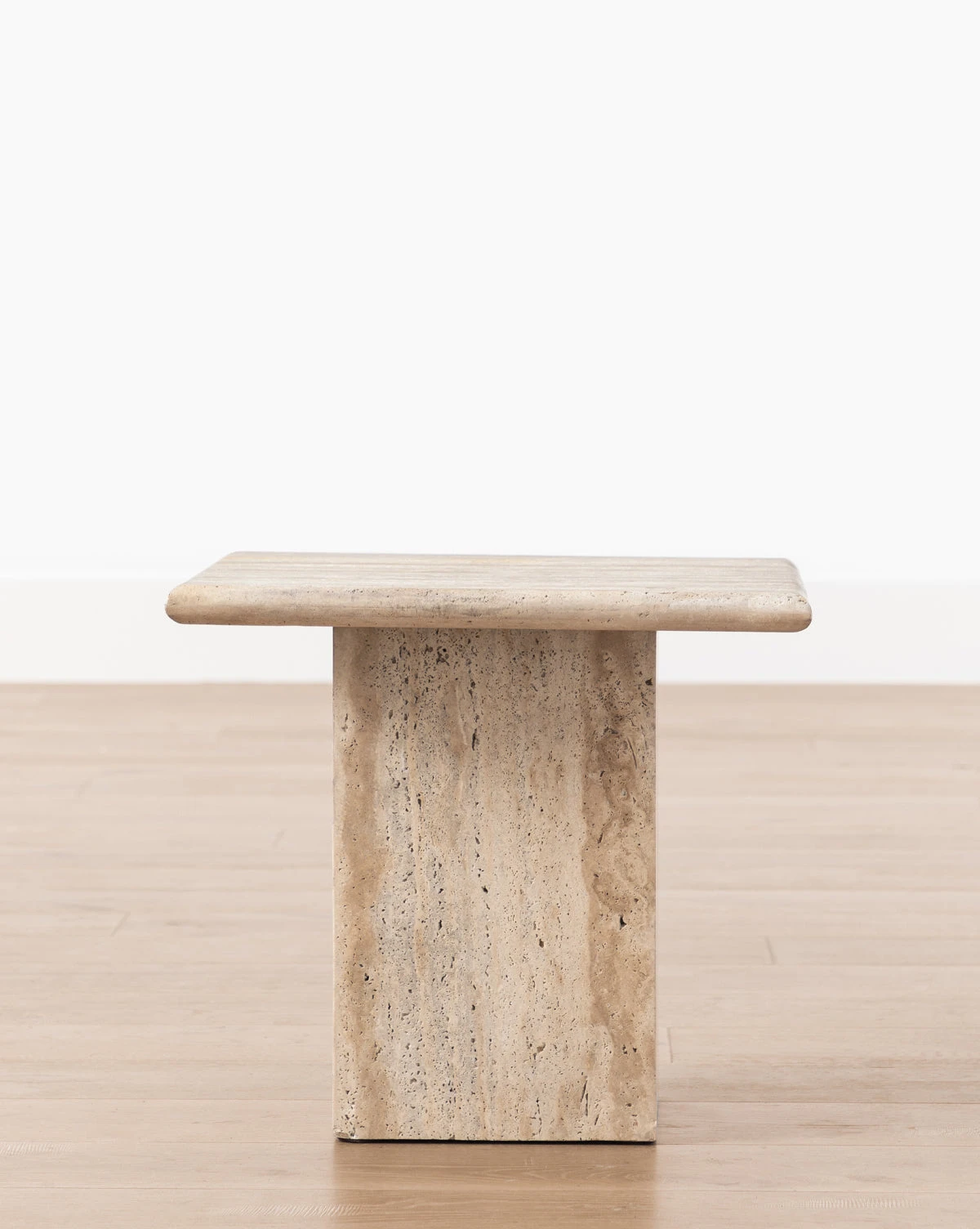 Travertine Side Table 1 Travertine Side Table