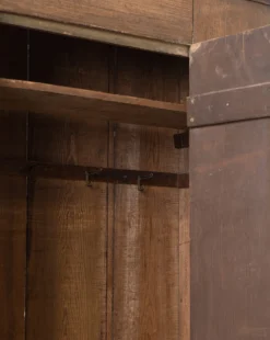 Vintage Wooden Single Door Wardrobe -Evergreen Furniture Store VintageWoodenSingleDoorWardrobe MFRN2464 WDN OS D4